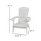 Flash Furniture White All-Weather Folding Adirondack Chairs, PK 2 2-JJ-C14505-WH-GG - alternate 9